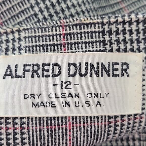 Alfred Dunner Wmn Plaid 50% Wool 50% Polyester Two Front Pocket Blazer Size 12 - Picture 9 of 9